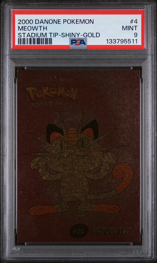 PSA 9 MEOWTH STADIUM TIP-SHINY-GOLD