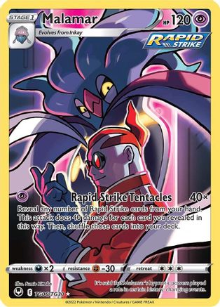 Malamar (TG06/TG30) - SWSH12 Silver Tempest Trainer Gallery Holofoil