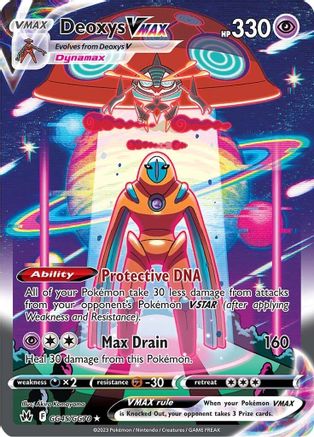 Deoxys VMAX (GG45/GG70) - Crown Zenith Galarian Gallery Holofoil