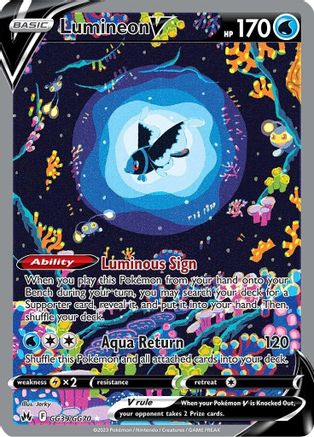 Lumineon V (GG39/GG70) - Crown Zenith Galarian Gallery Holofoil