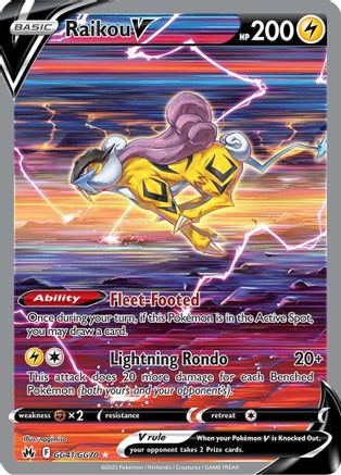 Raikou V (GG41/GG70) - Crown Zenith Galarian Gallery Holofoil