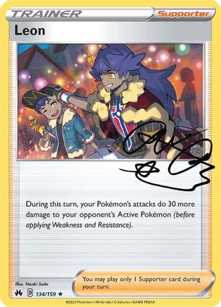 Leon (134/159) - Crown Zenith Holofoil