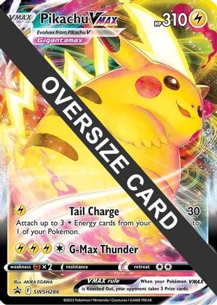 Pikachu VMAX (SWSH286) - Jumbo Cards Holofoil