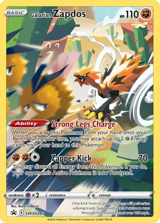 Galarian Zapdos (SWSH283) - SWSH Sword & Shield Promo Cards Holofoil
