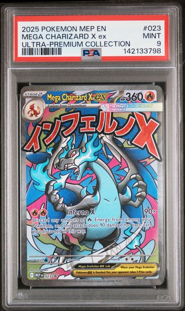 PSA 9 MEGA CHARIZARD X EX UPC PROMO