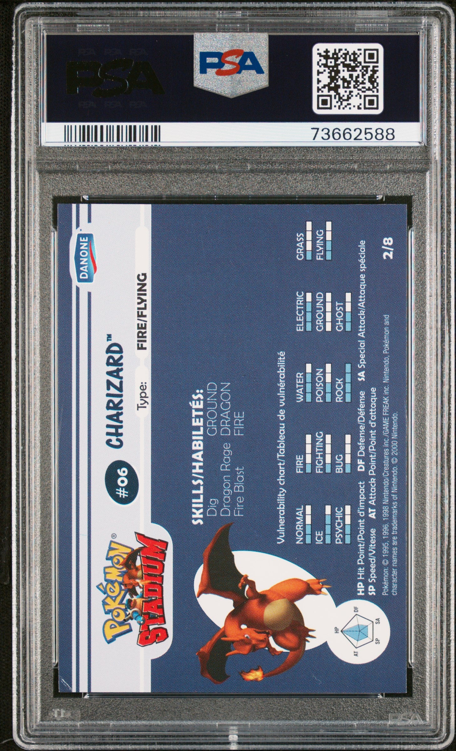 PSA 7 CHARIZARD STADIUM TIP-SHINY-GOLD