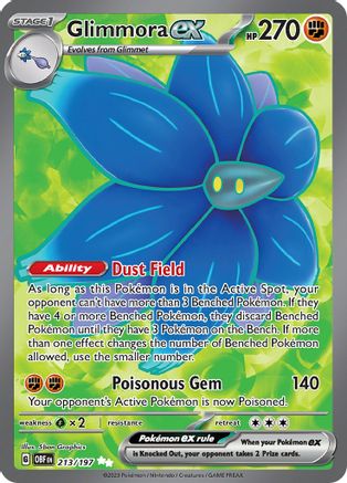 Glimmora ex (213/197) - SV03 Obsidian Flames Holofoil