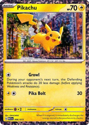 Pikachu (6/015) - McDonalds Promos 2023 Holofoil