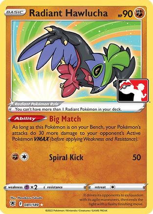Radiant Hawlucha (81) - Prize Pack Series Cards Holofoil