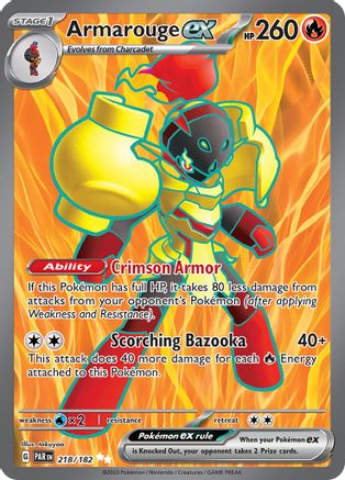 Armarouge ex (218/182) - SV04 Paradox Rift Holofoil