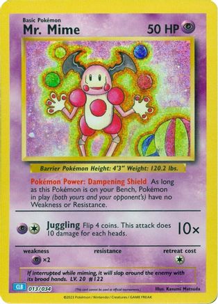 Mr. Mime (13/034) - Trading Card Game Classic Holofoil