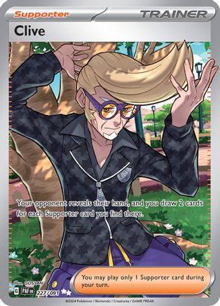 Clive (227/091) - SV Paldean Fates Holofoil
