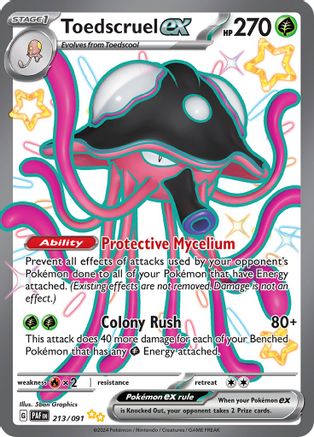Toedscruel ex (213/091) - SV Paldean Fates Holofoil