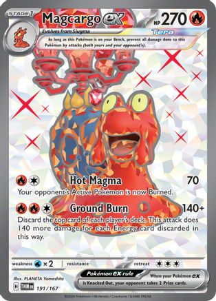 Magcargo ex (191/167) - SV06 Twilight Masquerade Holofoil