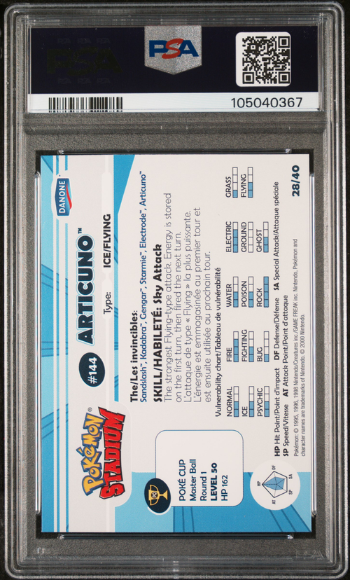 PSA Card Back
