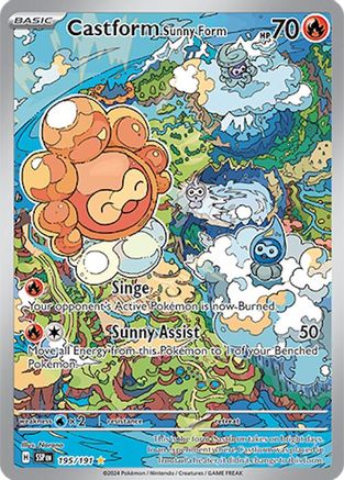 Castform Sunny Form (195/191) - SV08 Surging Sparks Holofoil