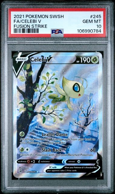 PSA 10 FA/CELEBI V FUSION STRIKE