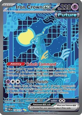 Iron Crown ex (158/131) - SV Prismatic Evolutions Holofoil