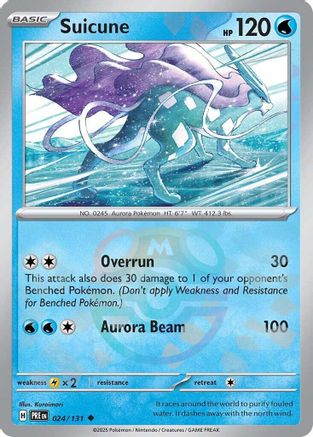 Suicune (Master Ball Pattern) (24/131) - SV Prismatic Evolutions Holofoil