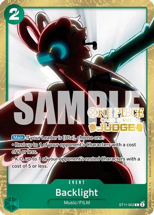 Backlight (Judge Pack Vol. 5) (ST11-003) - One Piece Promotion Cards Foil