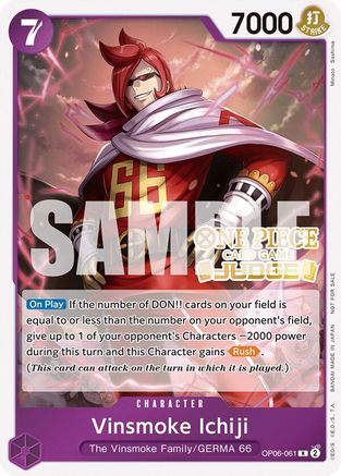 Vinsmoke Ichiji (Judge Pack Vol. 5) (OP06-061)