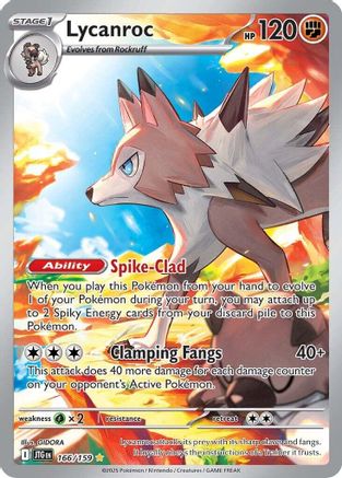 Lycanroc (166/159) - SV09 Journey Together Holofoil