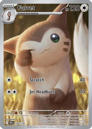 Furret (168/159) - SV09 Journey Together Holofoil