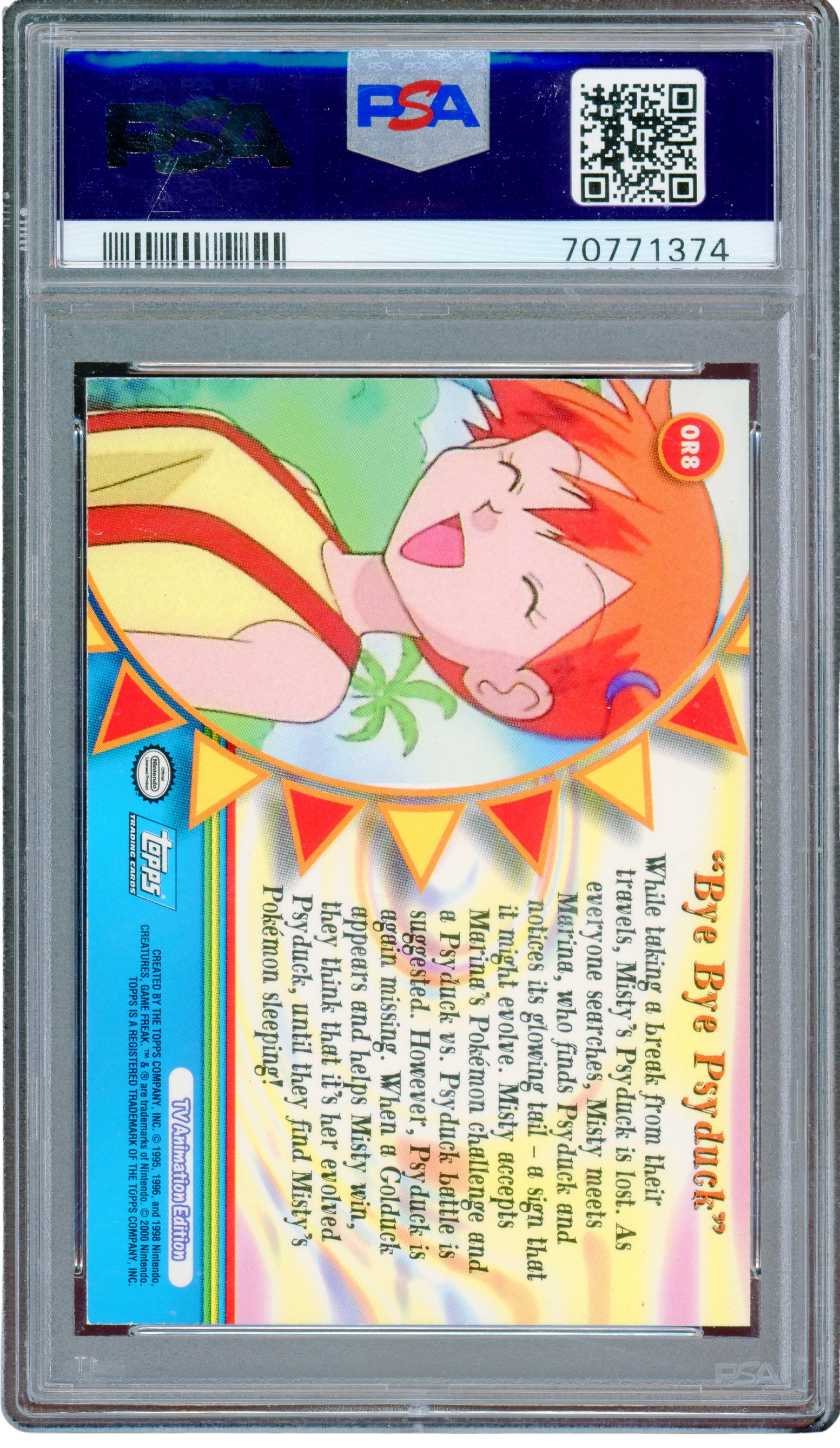 PSA 8 BYE BYE PSYDUCK 2000 TOPPS