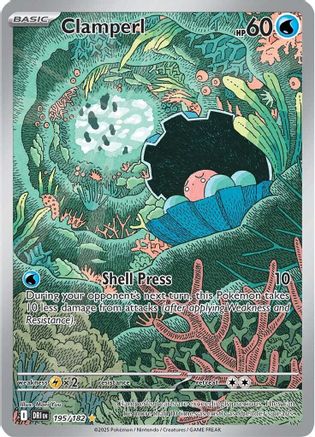 Clamperl (195/182) - SV10 Destined Rivals Holofoil