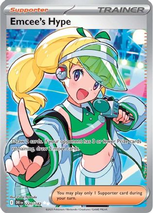 Emcee's Hype (220/182) - SV10 Destined Rivals Holofoil