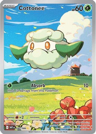 Cottonee (90/086) - SV White Flare Holofoil