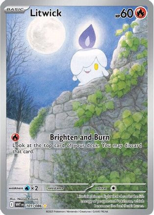 Litwick (101/086) - SV White Flare Holofoil