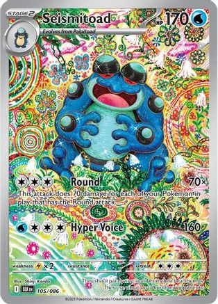 Seismitoad (105/086) - SV Black Bolt Holofoil