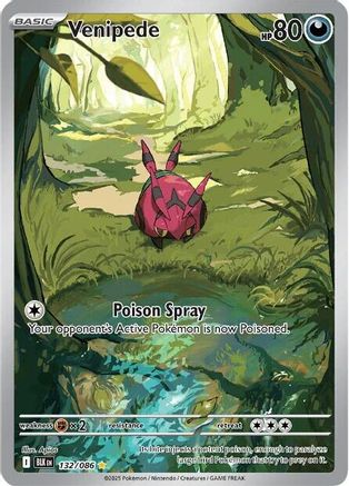 Venipede (132/086) - SV Black Bolt Holofoil