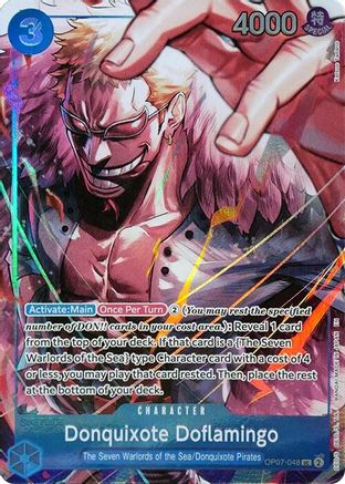 Donquixote Doflamingo (Seven Warlords of the Sea Binder Set) (OP07-048) - One Piece Promotion Cards Foil