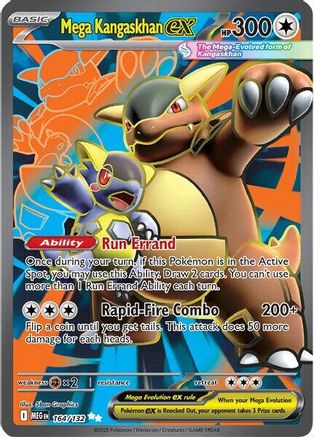 Mega Kangaskhan ex (164/132) - ME01 Mega Evolution Holofoil