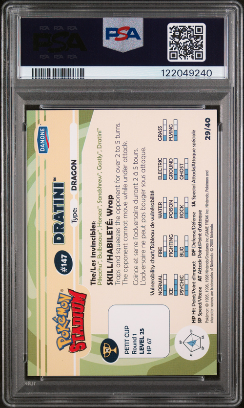 PSA Card Back