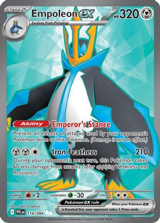 Empoleon ex (114/094) - ME02 Phantasmal Flames Holofoil