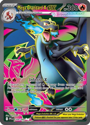 Mega Charizard X ex (109/094) - ME02 Phantasmal Flames Holofoil