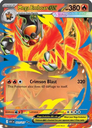 Mega Emboar ex (31/217) - ME Ascended Heroes Holofoil