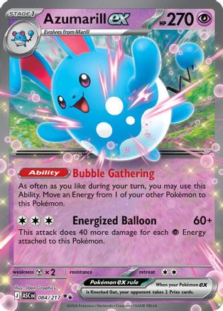 Azumarill ex (84) - ME Ascended Heroes Holofoil