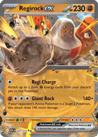 Regirock ex (107) - ME Ascended Heroes Holofoil