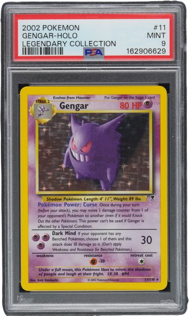 PSA 9 GENGAR HOLO LEGENDARY COLLECTION