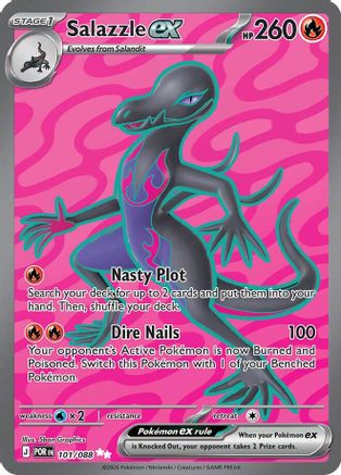 Salazzle ex (101/088) - ME03 Perfect Order Holofoil