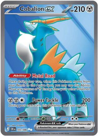 Cobalion ex (103/086) - ME04 Chaos Rising Holofoil