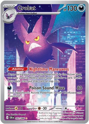 Crobat (93/086) - ME04 Chaos Rising Holofoil