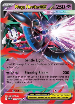 Mega Floette ex (35/086) - ME04 Chaos Rising Holofoil