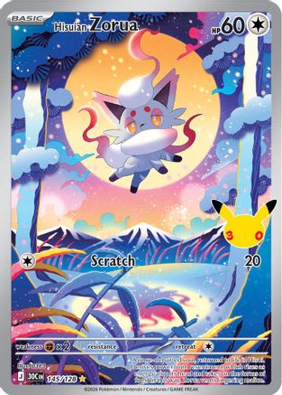 Hisuian Zorua (145/null) - ME 30th Celebration Holofoil