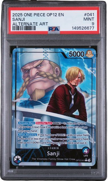 PSA 9 SANJI LEGACY OF THE MASTER