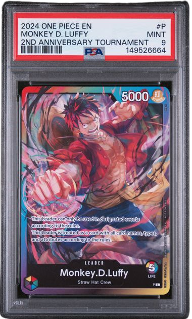 PSA9 モンキー・D・ルフィ English 2nd Anniversary PSA 9 MONKEY D. LUFFY 2ND ANNIVERSARY TOURNAMENT